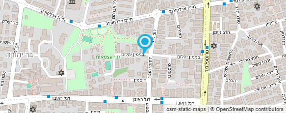 מפת הגעה אל אכסנית נוער ובית הארחה פתח תקווה