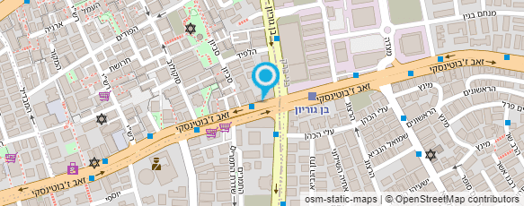 מפת הגעה אל פרופ' וינברגר אברהם