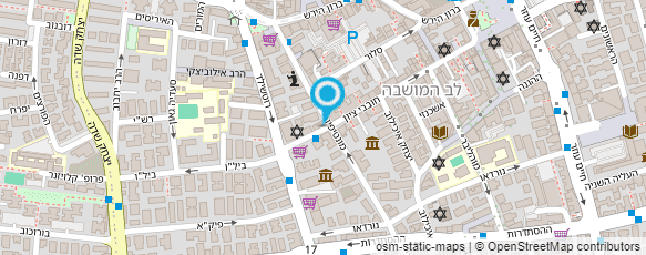 מפת הגעה אל הלבשה עזורי