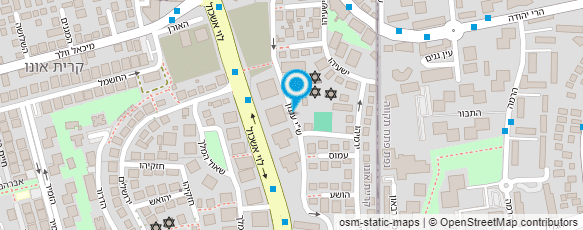 מפת הגעה אל על"ה-העמותה למען האזרח הוותיק בקרית אונו