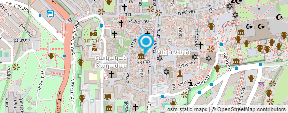 מפת הגעה אל בית כנסת "אור החיים" הקדוש