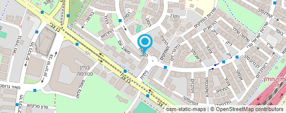 מפת הגעה אל חנות ירקות