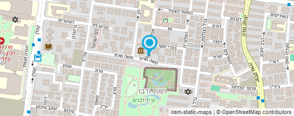 מפת הגעה אל מוזיאון האדם והסביבה