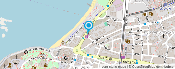 מפת הגעה אל מוסך צמיגי יפו