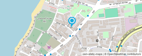 מפת הגעה אל העמותה לקידום החינוך; הרווחה והבריאות ביפו