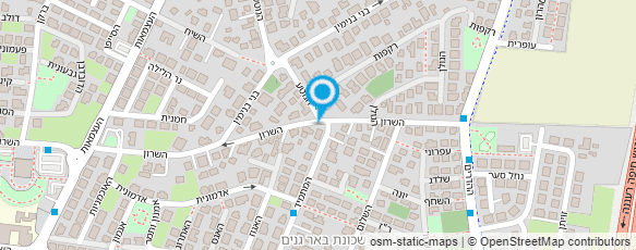 מפת הגעה אל גגות השרון