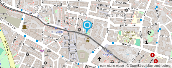 מפת הגעה אל לשכת בריאות המחוזית י-ם