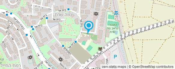 מפת הגעה אל מועדון הטניס קאונטרי נוה שרת