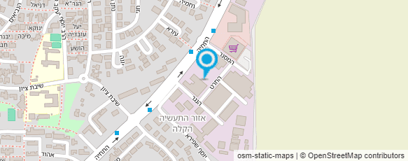 מפת הגעה אל אמיליה - קייטרינג גורמה לאירועים