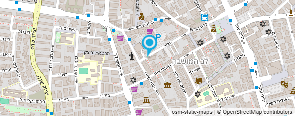 מפת הגעה אל קונדיטוריה דוד