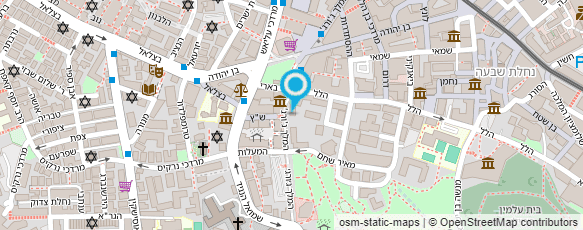 מפת הגעה אל מרכז פוסטרים ישראלי