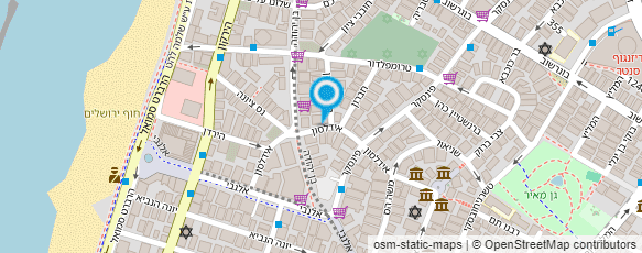 מפת הגעה אל פרבר בני יועץ מס