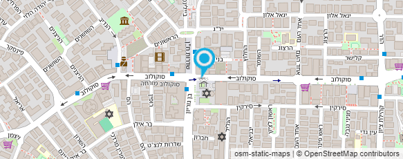 מפת הגעה אל כל בו שוחט