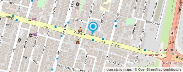מפת הגעה אל ד"ר עופר צדוק- המרכז הוטרינרי רעננה מפת הגעה אל ד"ר עופר צדוק- המרכז הוטרינרי רעננה