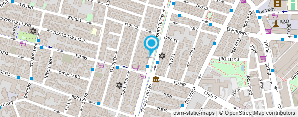 מפת הגעה אל ג'ק שיער - המרכז האמריקאי לשיער