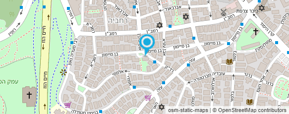 מפת הגעה אל "דלת פתוחה" שרות מתנדבים