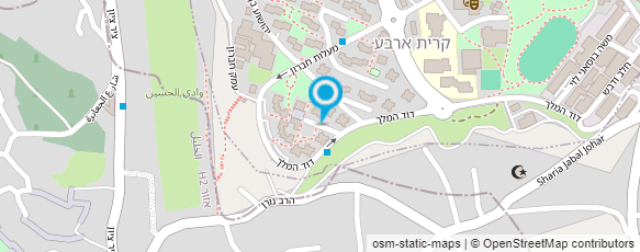 מפת הגעה אל אכסניית מדרשת חברון