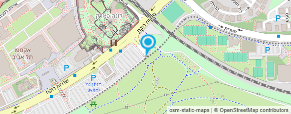 מפת הגעה אל גני יהושע- פארק הירקון חב' בע"מ