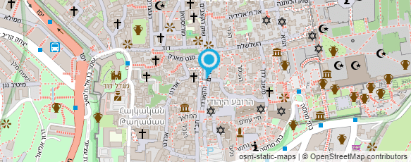 מפת הגעה אל ראשית ירושלים מפת הגעה אל ראשית ירושלים