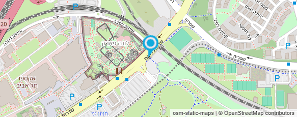 מפת הגעה אל מרכז הירידים והקונגרסים בישראל בע"מ