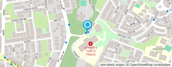 מפת הגעה אל בית חולים הרצפלד