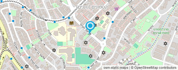 מפת הגעה אל בי"ס דו - לשוני