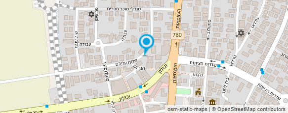 מפת הגעה אל האגודה למען הקשיש