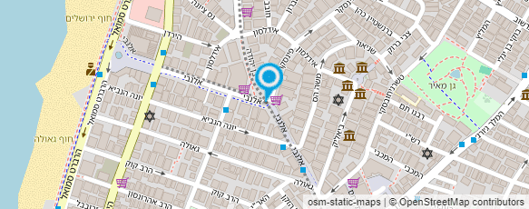 מפת הגעה אל התאחדות בולאי ישראל