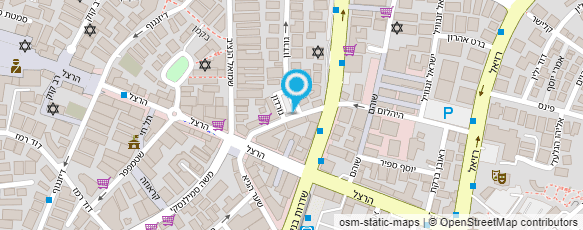 מפת הגעה אל "קובי ושוש" עיצוב שיער מפת הגעה אל "קובי ושוש" עיצוב שיער