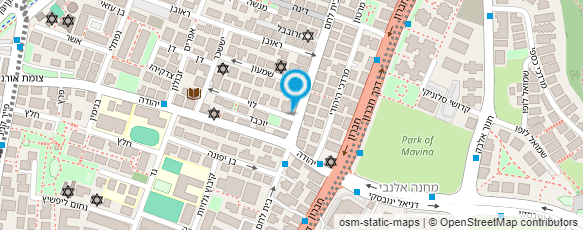 מפת הגעה אל מרכז פרנקפורטר מג"ש