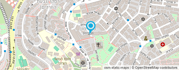 מפת הגעה אל פרופ' זוננבליק משה