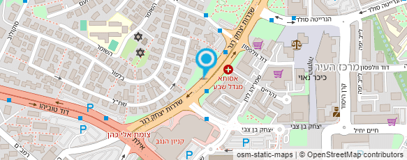 מפת הגעה אל חניון שבע