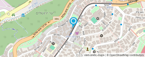 מפת הגעה אל פרופ' בן אוליאל רפאל