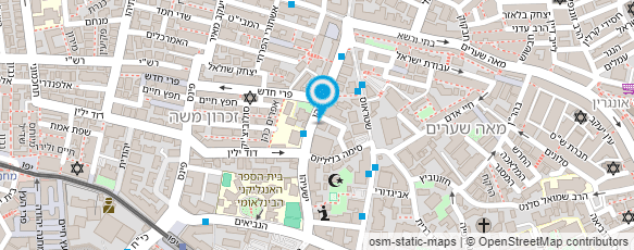 מפת הגעה אל קרן התרבות דגל ירושלים