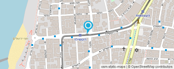 מפת הגעה אל המספרה של יורם