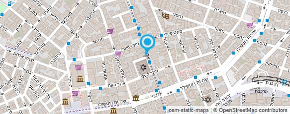 מפת הגעה אל מרכז העור מפת הגעה אל מרכז העור