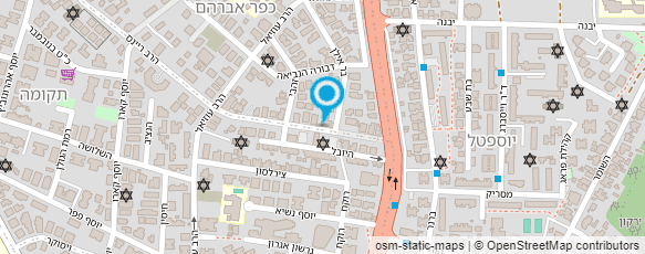 מפת הגעה אל אהרוני יהורם