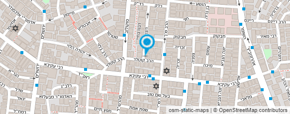 מפת הגעה אל מרכז בריאות השן - חסד"א