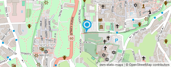 מפת הגעה אל בית הארחה של כנסיית המשיח