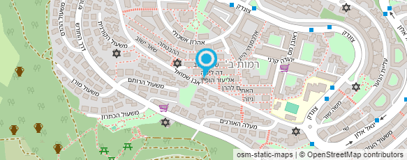 מפת הגעה אל ד"ר זכות דוד