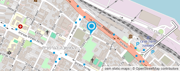 מפת הגעה אל מרכז הצמר "הרטמן"