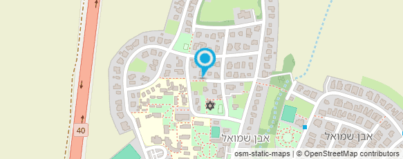 מפת הגעה אל אולפנת בני-עקיבא אבן-שמואל