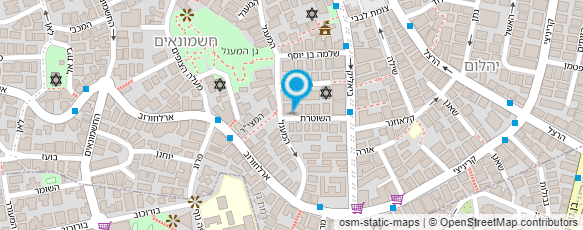 מפת הגעה אל גן הורדים