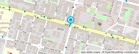 מפת הגעה אל מחסני הלבשה