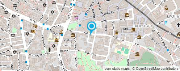 מפת הגעה אל לשכת המסחר ירושלים