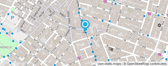 מפת הגעה אל חנות יעל (חיים חלוה)