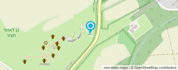 מפת הגעה אל גן לאומי תל חצור