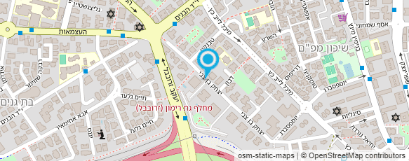 מפת הגעה אל מרכז יום טיפולית