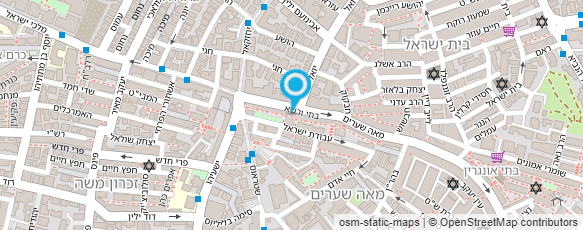 מפת הגעה אל כולל אמריקה תפארת ירושלים