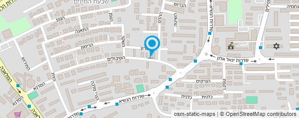 מפת הגעה אל דפוס האחים ח.מ.ד.